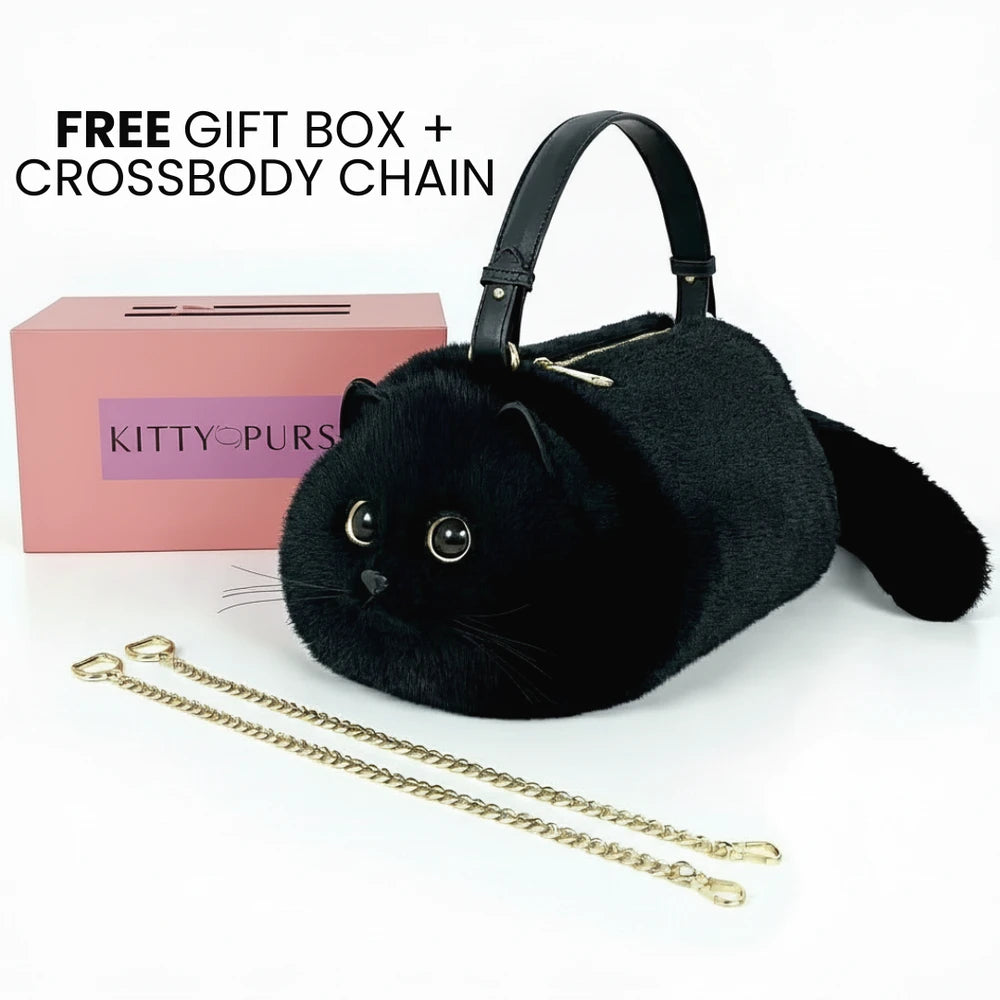Faux Fur Cat Handbag