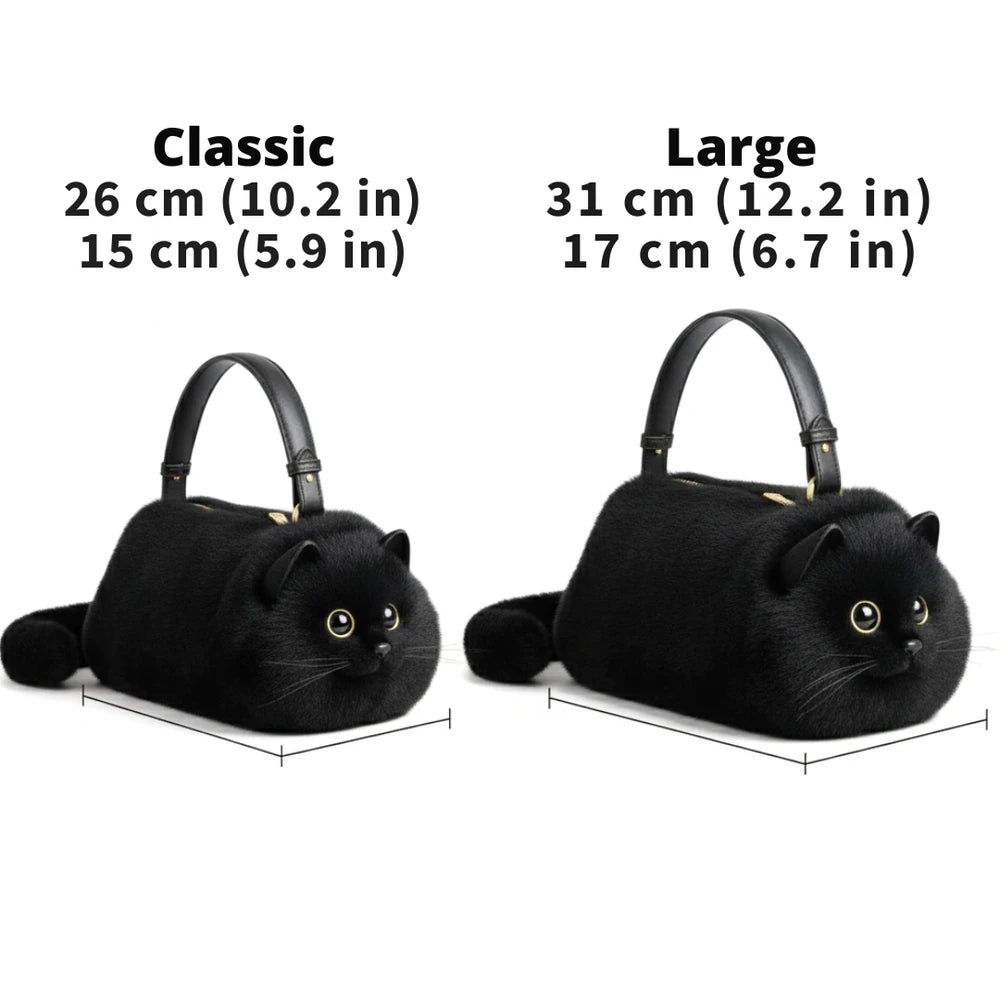 Faux Fur Cat Handbag
