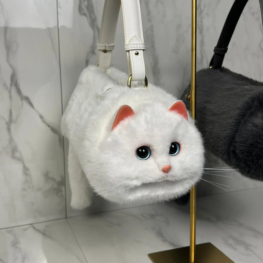 Faux Fur Cat Handbag