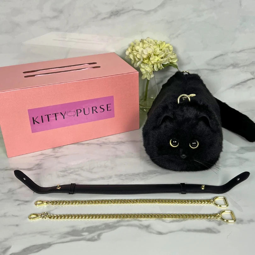 Faux Fur Cat Handbag